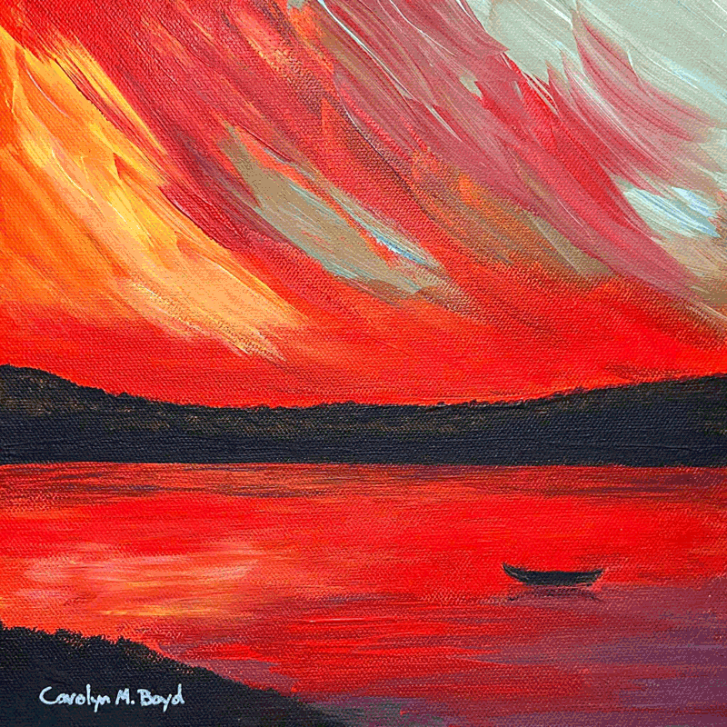 Evening's Fiery Farewell