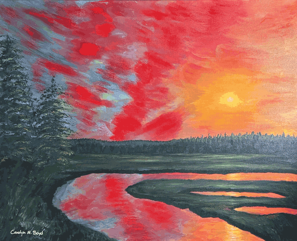 Sundown in the Spruce Bog