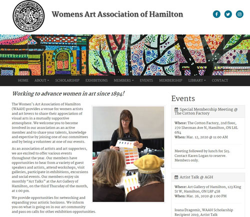 Women's Art Association of Hamilton logo